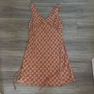 Wild Fable Brown Plaid Dress Size Medium